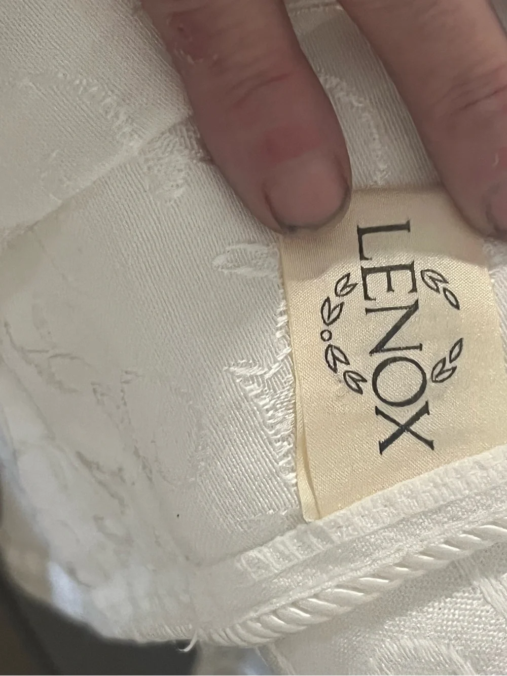 Lenox Women's White table cloth